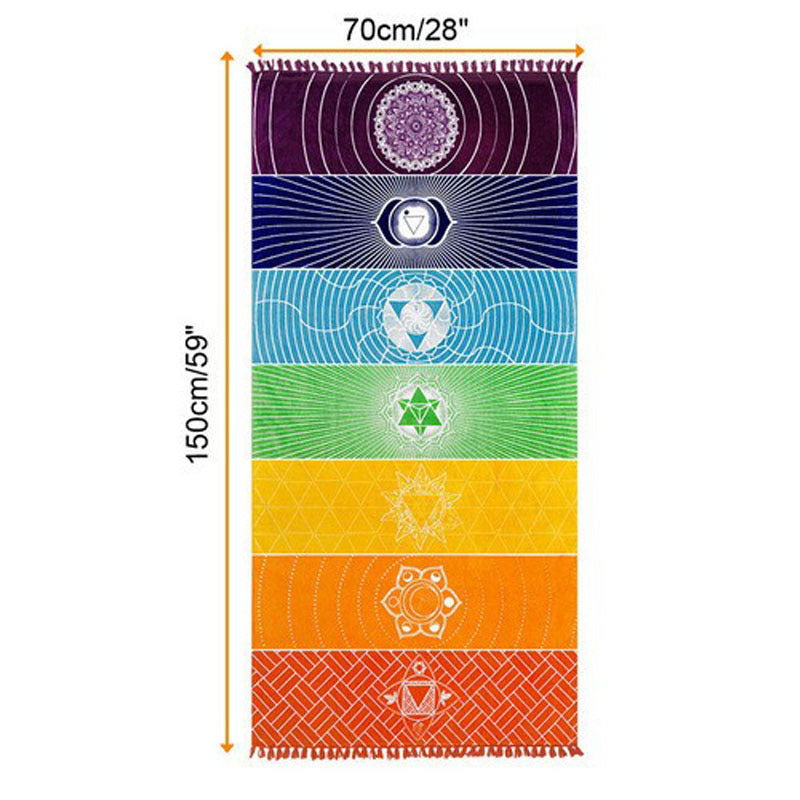 Chakra Symbol Wandteppich