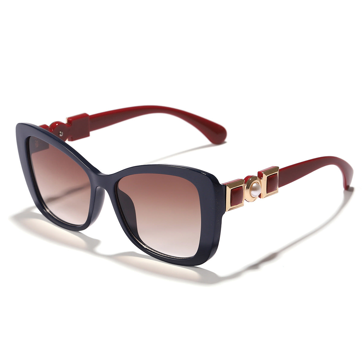 Damen Cat-Eye Sonnenbrille mit eleganter Metallverzierung Brehn