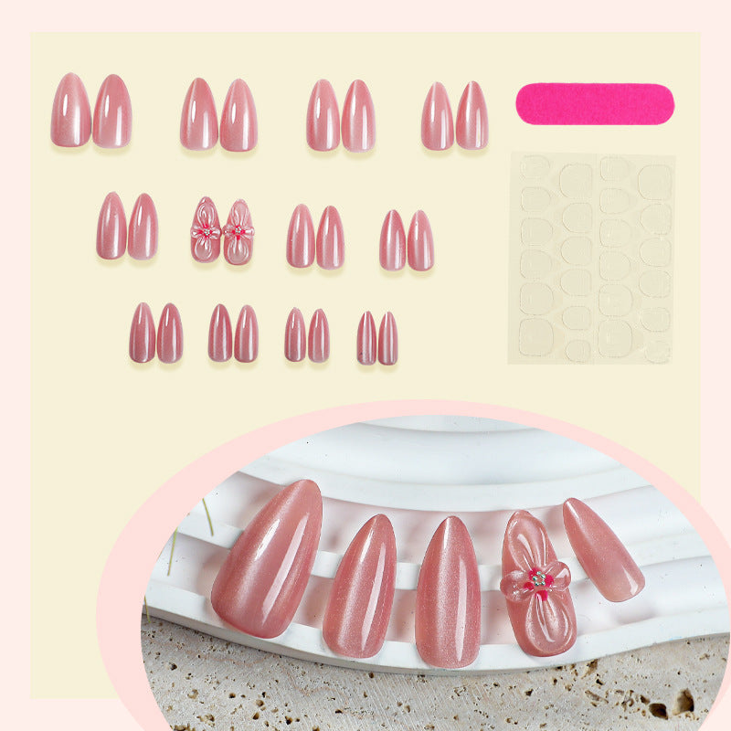 Premium Floral Decorative Press-On Nail Set Brehn