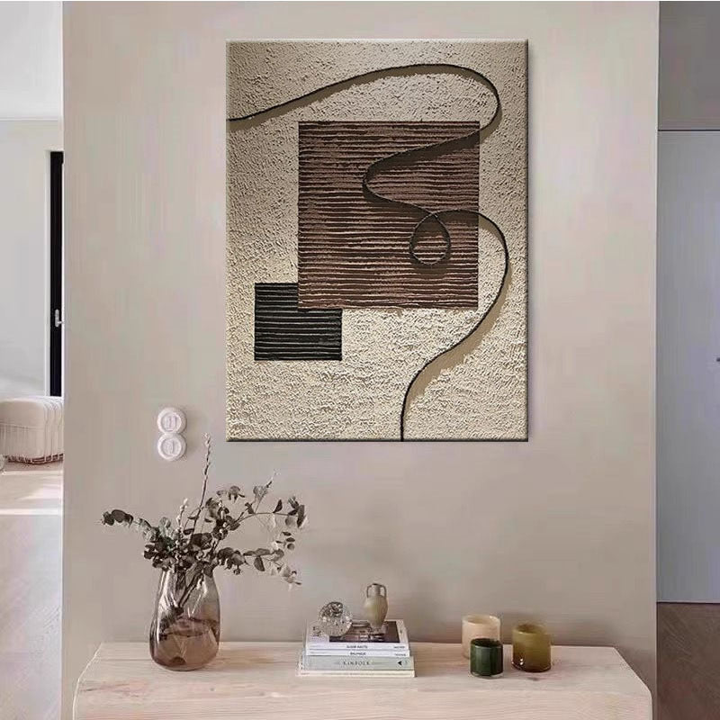 Texturiertes geometrisches Wandkunst
