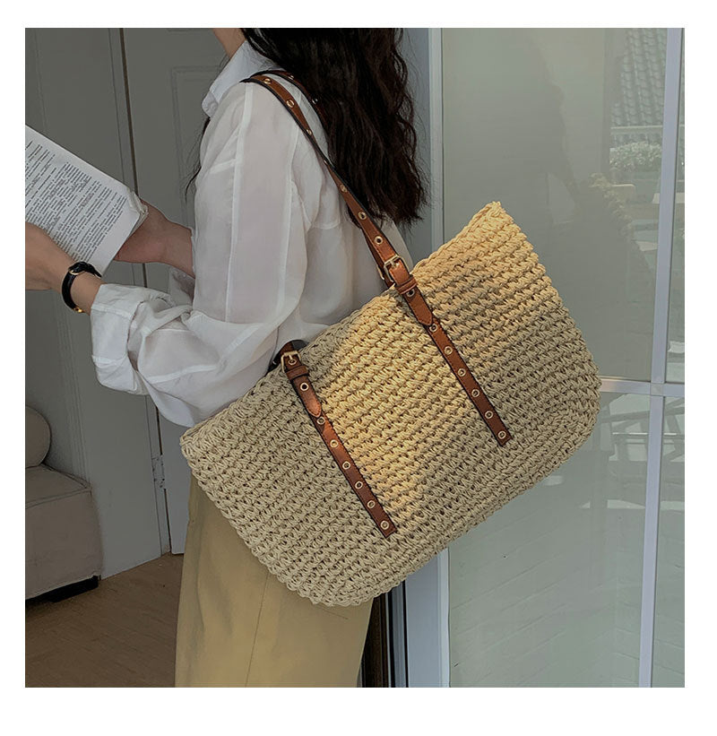 Damen Modische Handtasche mit modernem Flechtdesign Brehn