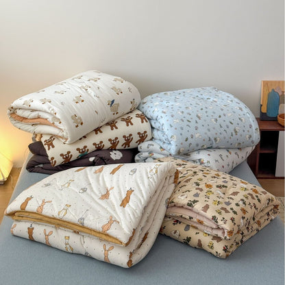 Gepolsterte Futon‑Matratzenauflage mit niedlichem Katzenmuster