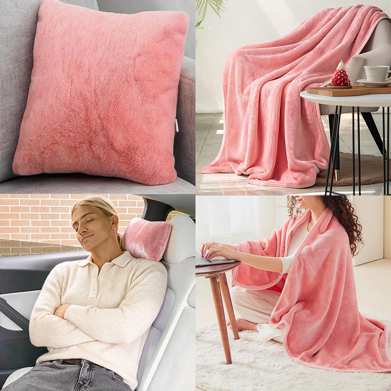 Damen Kuscheldecke mit Arm-Design und Kissen Brehn