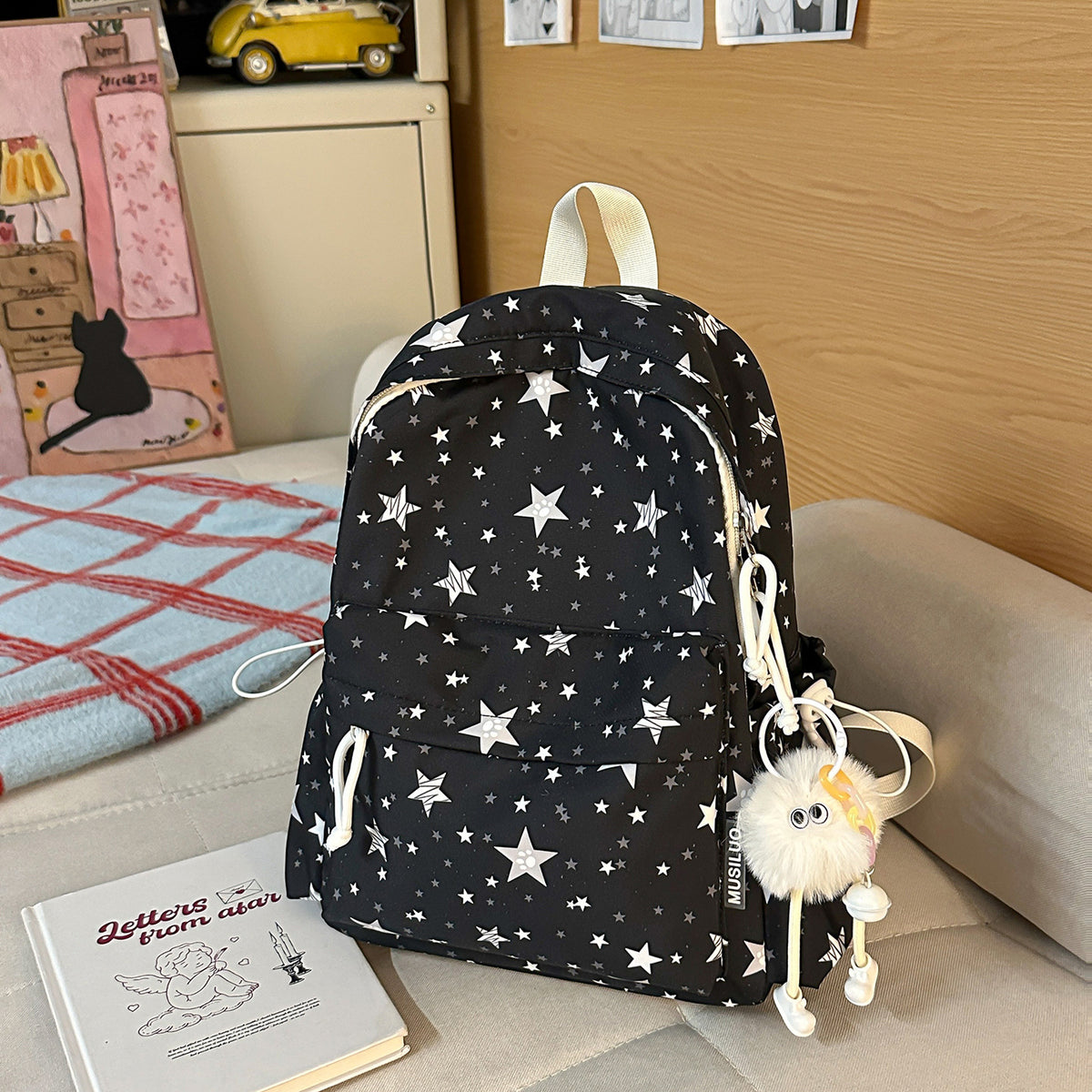 Trendiger Sternmuster-Rucksack Brehn