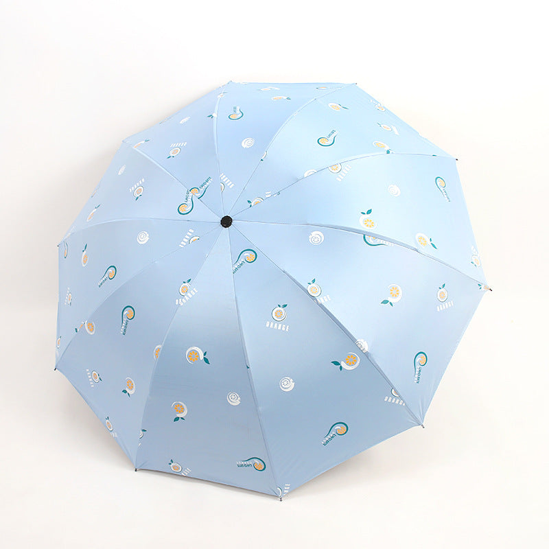 Damen Falt-Regenschirm mit fröhlichen Motiven Brehn