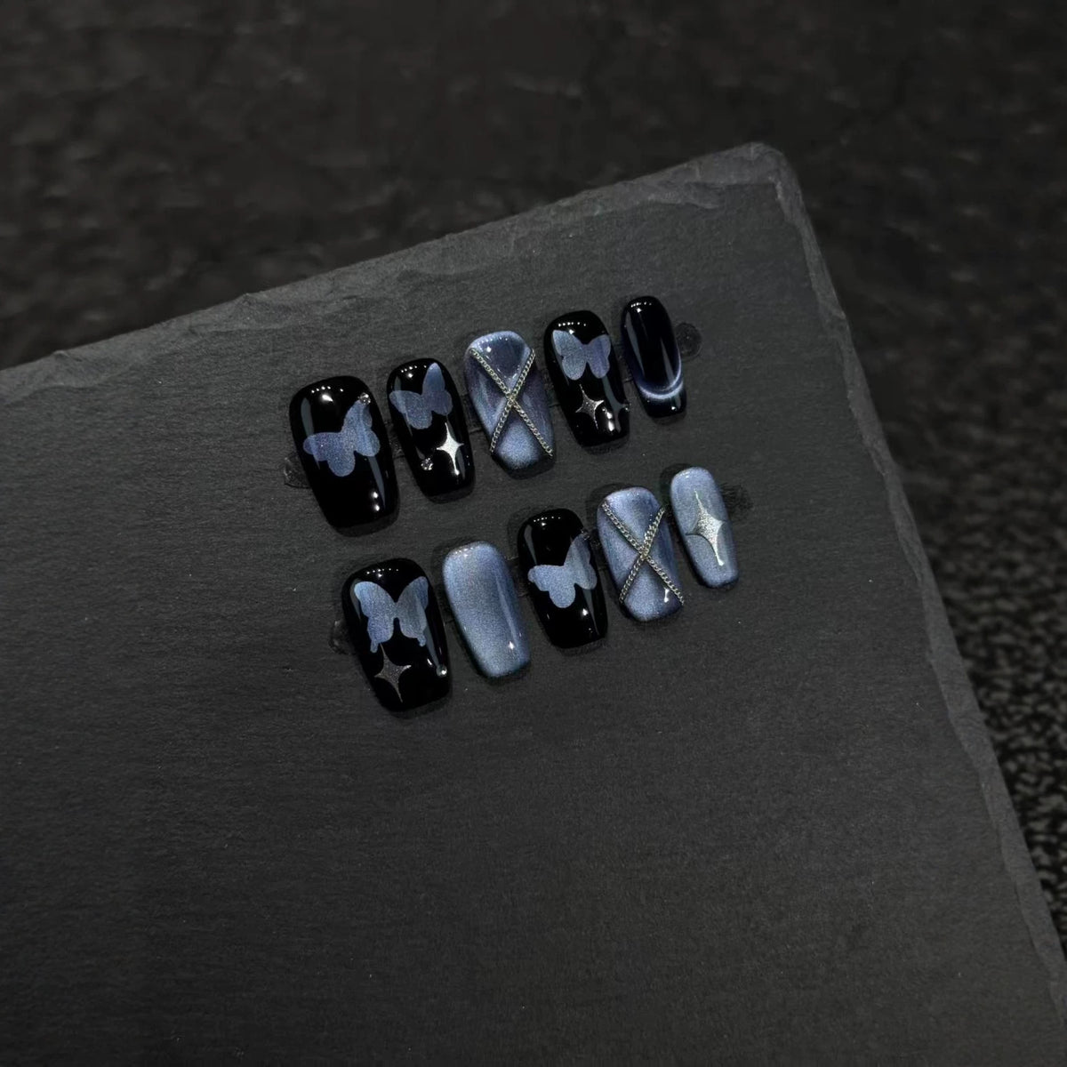 Künstlerisches Schmetterling Nagelkunst Set