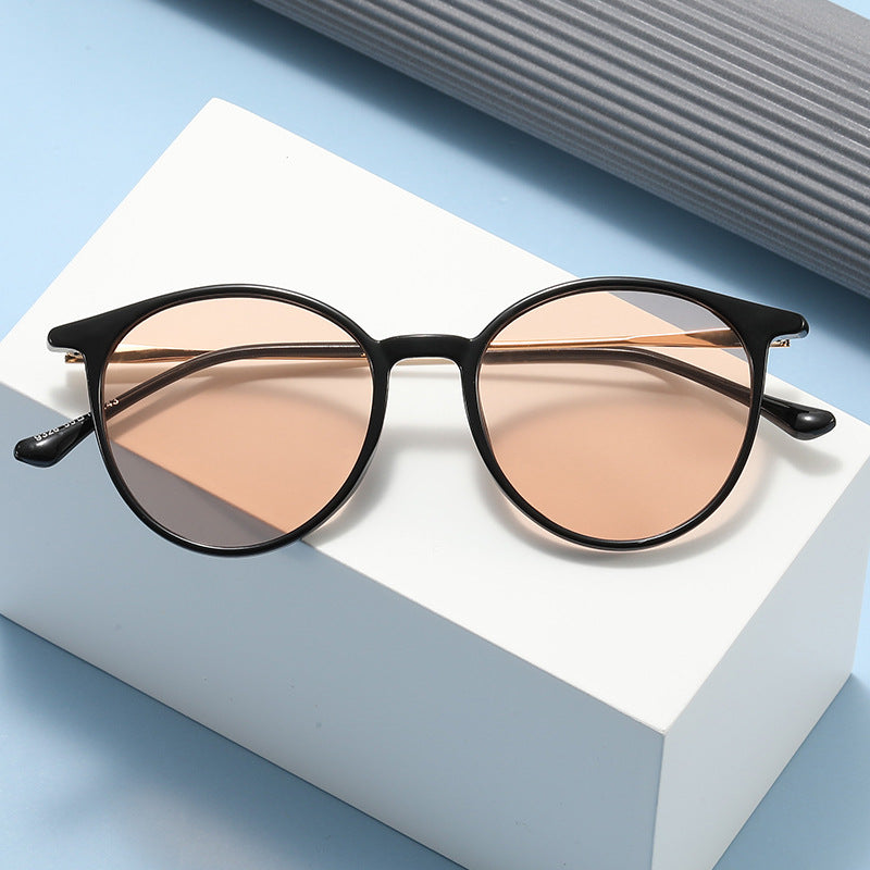 Damen modische runde Brille mit filigranem Design Brehn