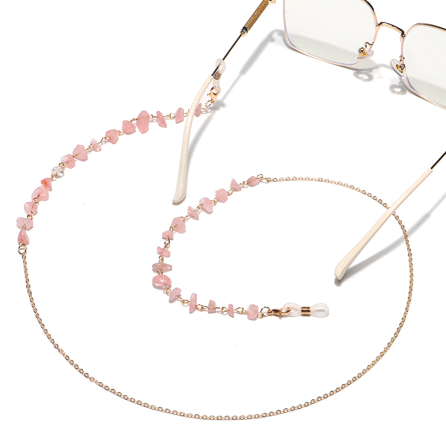 Naturale Kristall Brillen Kette Brehn