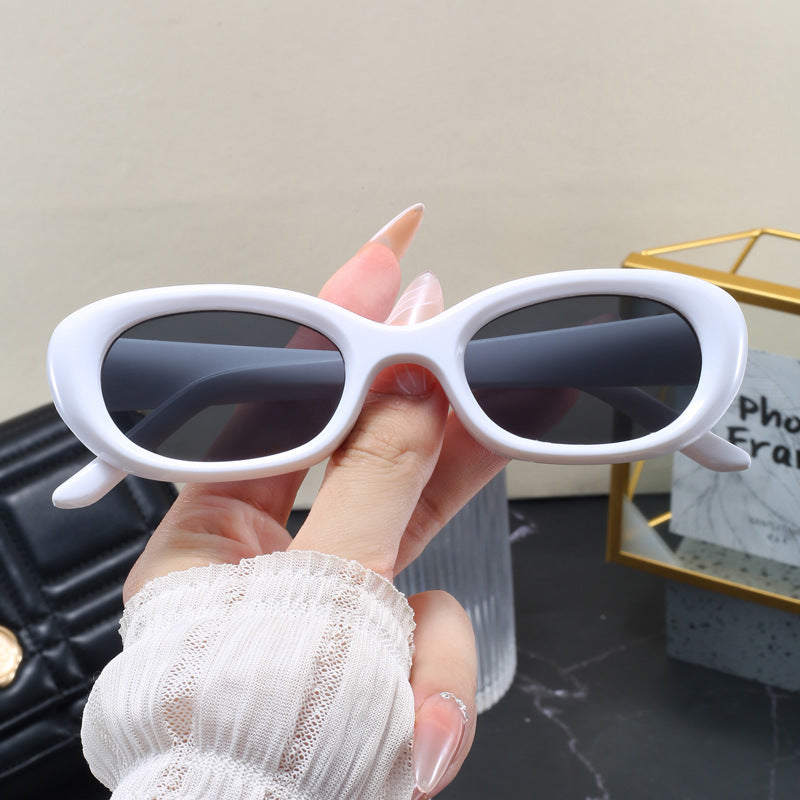 Damen modische Sonnenbrille mit ovalem Design und UV-Schutz Brehn