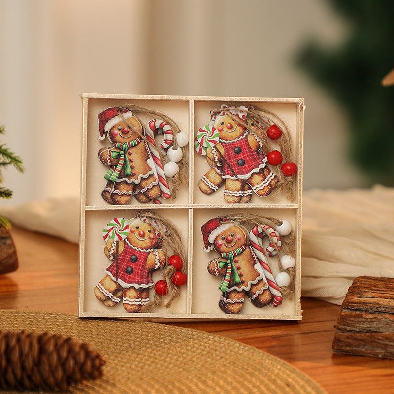 Dekorative Weihnachtsanhänger im Gnom-Design Brehn