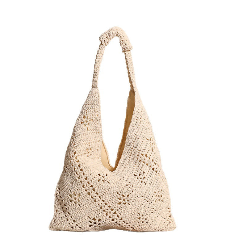 Handgeknüpfte Tote-Bag Im V-Design Brehn
