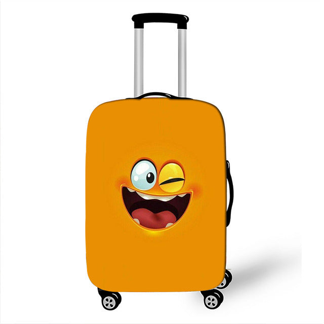 Unisex Hartschalenreisekoffer mit lustigem Cartoon-Gesicht Brehn