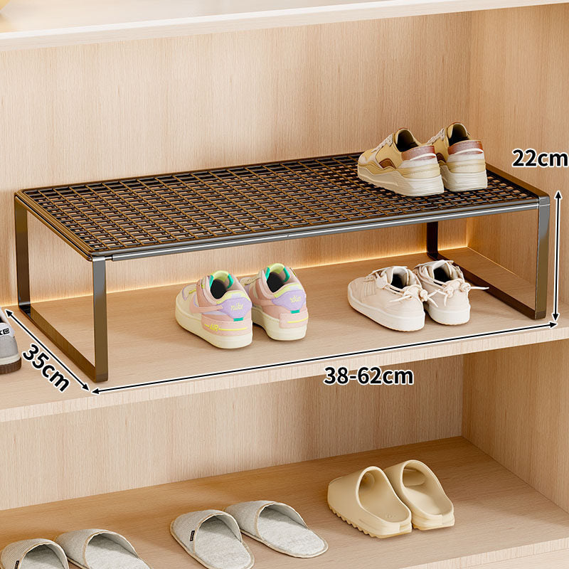 Verstellbarer erweiterbarer Metal Schuhregal-Organizer