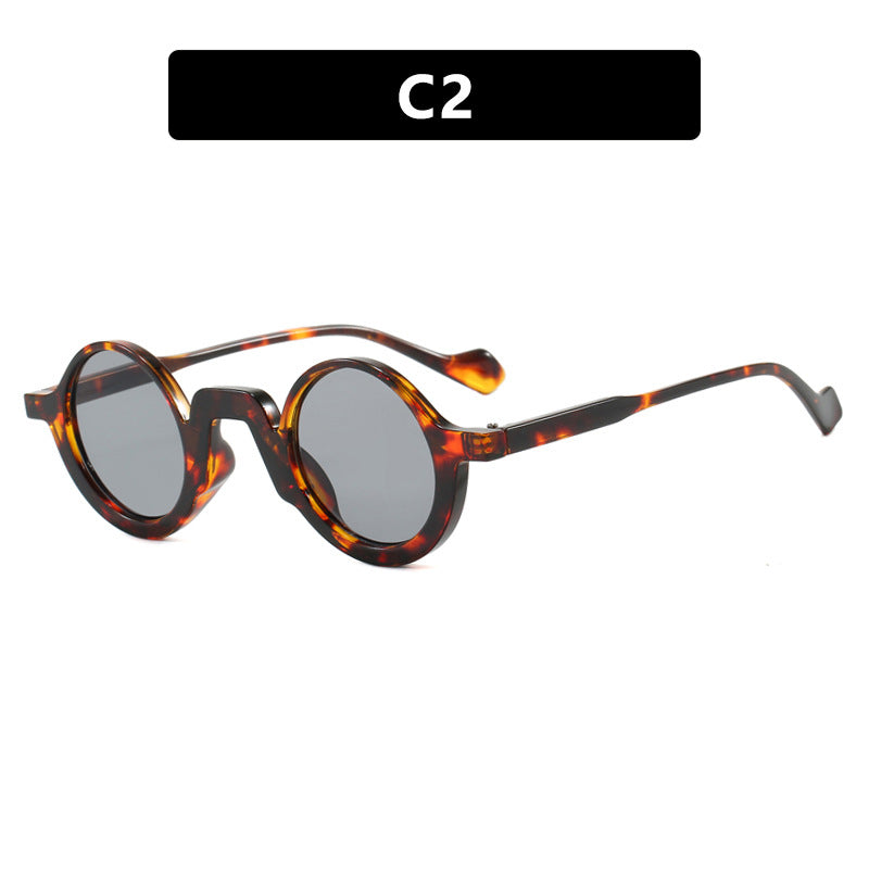 Damen runde Sonnenbrille mit innovativem Design und UV-Schutz Brehn