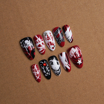 Kreatives Nagelkunst-Set mit einzigartigen Grafiken Brehn