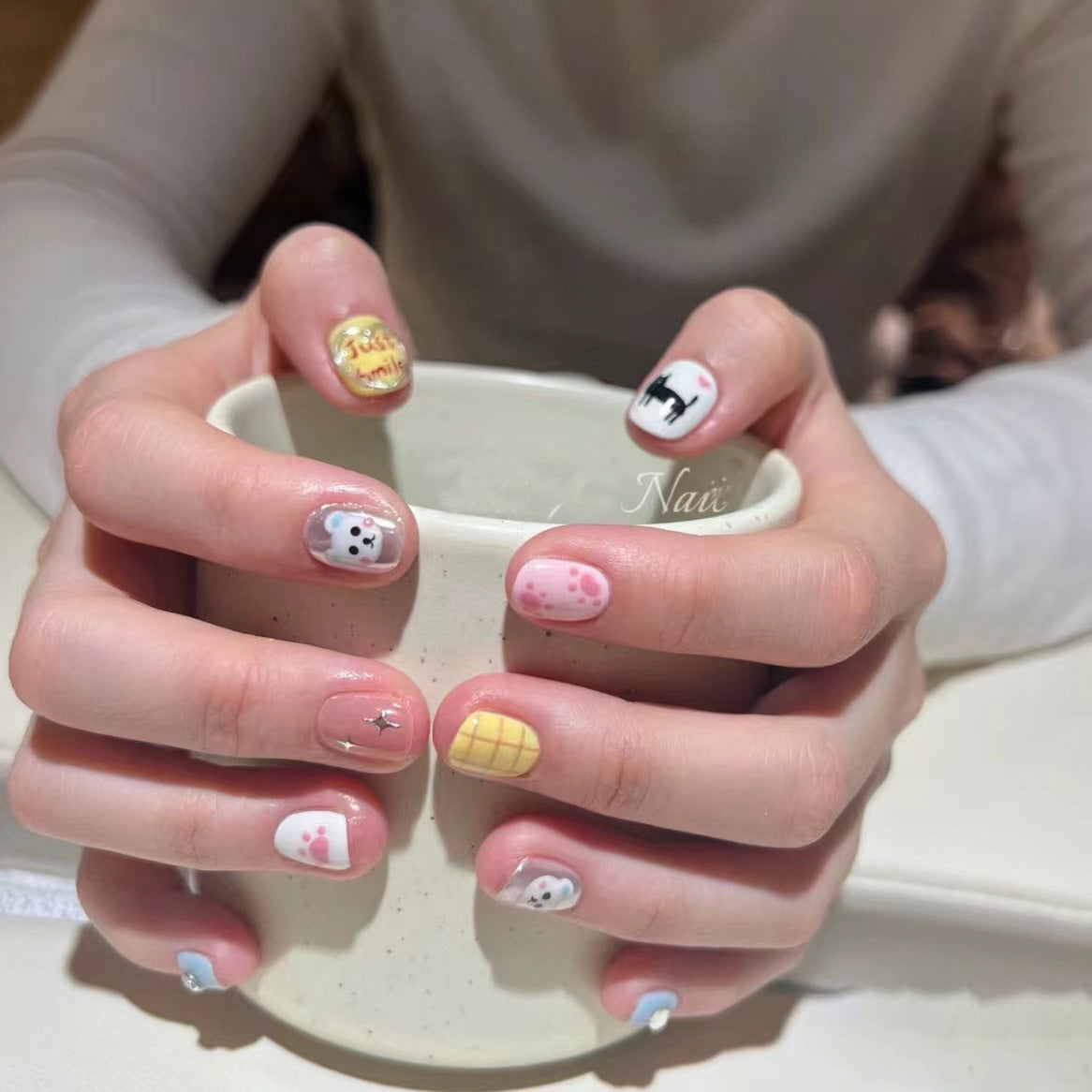 Niedliches Tierdesign Nagelkunst Set Brehn