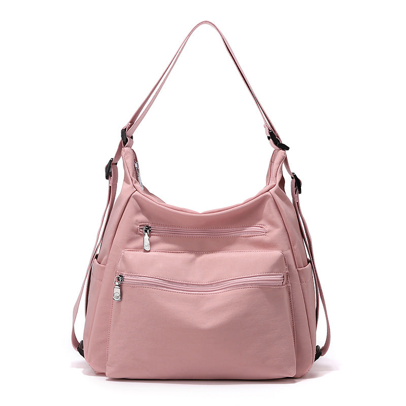 Multi-Reißverschluss Freizeit Schultertasche Brehn