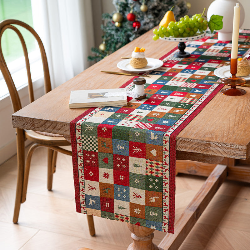 Festlicher Tischläufer mit Weihnachtsmotiv