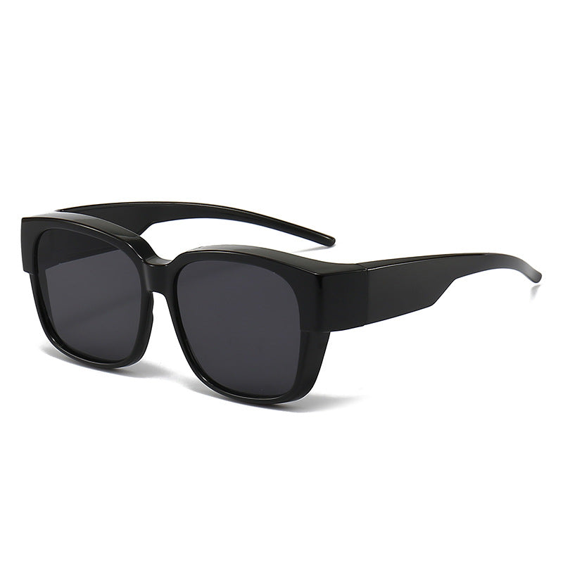 Damen stylische rechteckige Sonnenbrille mit gelben Gläsern Brehn