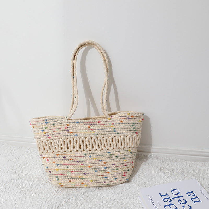 Damen Henkeltasche mit farbenfrohen Akzenten Brehn