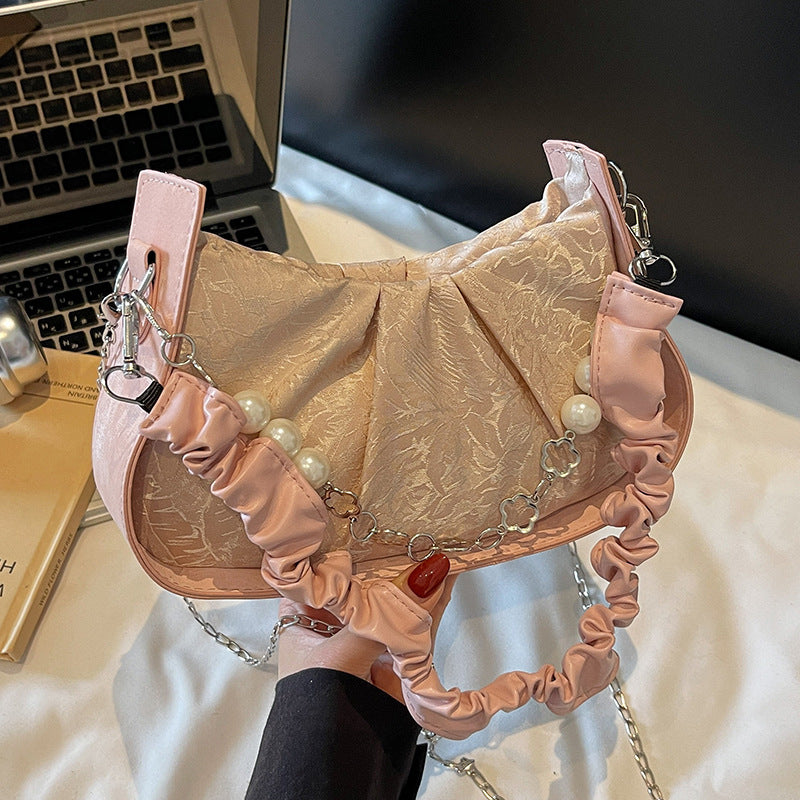 Elegante Perlen-verzierte Clutch