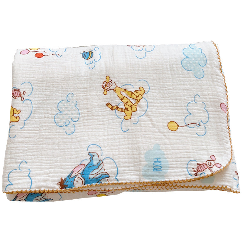 Unisex Kuschelige Musselin-Decke mit fröhlichem Winnie Puuh-Motiv Brehn