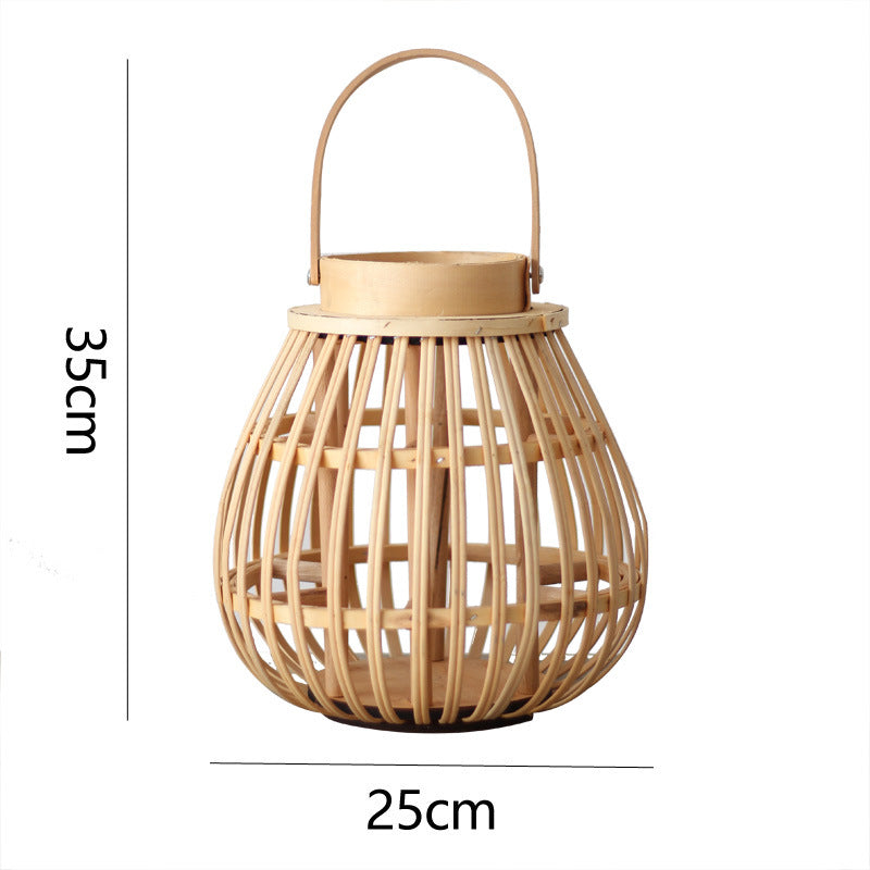 Natürliche Rattan Laterne Brehn