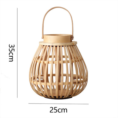 Natürliche Rattan Laterne Brehn