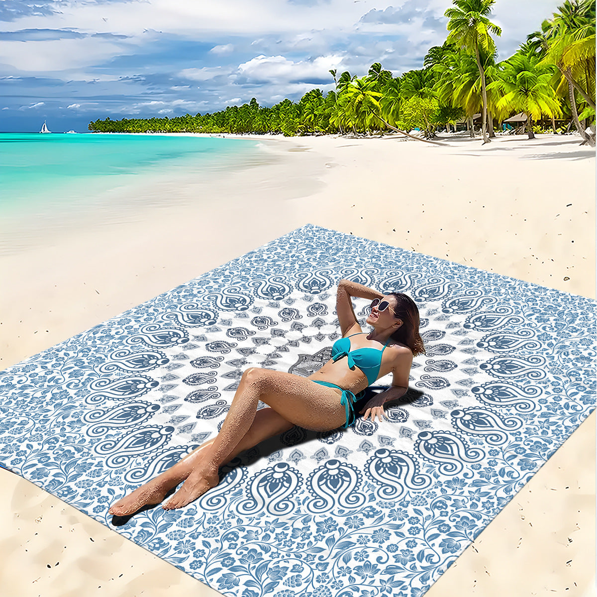 Mandala Design Strandmatte Brehn