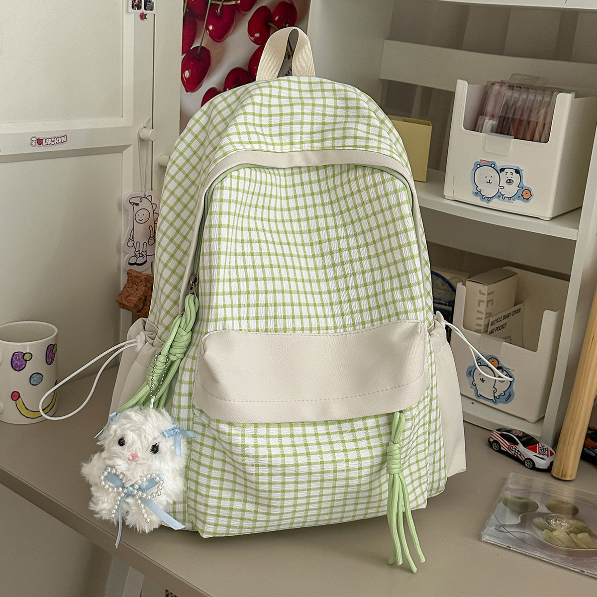 Texturierten Freizeit-Rucksack mit Charm Brehn