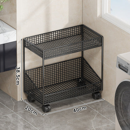 Kompakte dreistufige belüftete Metallgitter-Organizer-Regal für Arbeitsplatte und Schrank