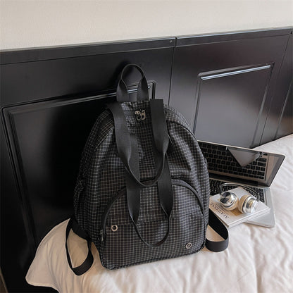Vielseitiger Karomuster-Rucksack Brehn