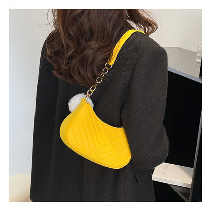 WoStylish Kunstfell Mini Handtasche Brehn