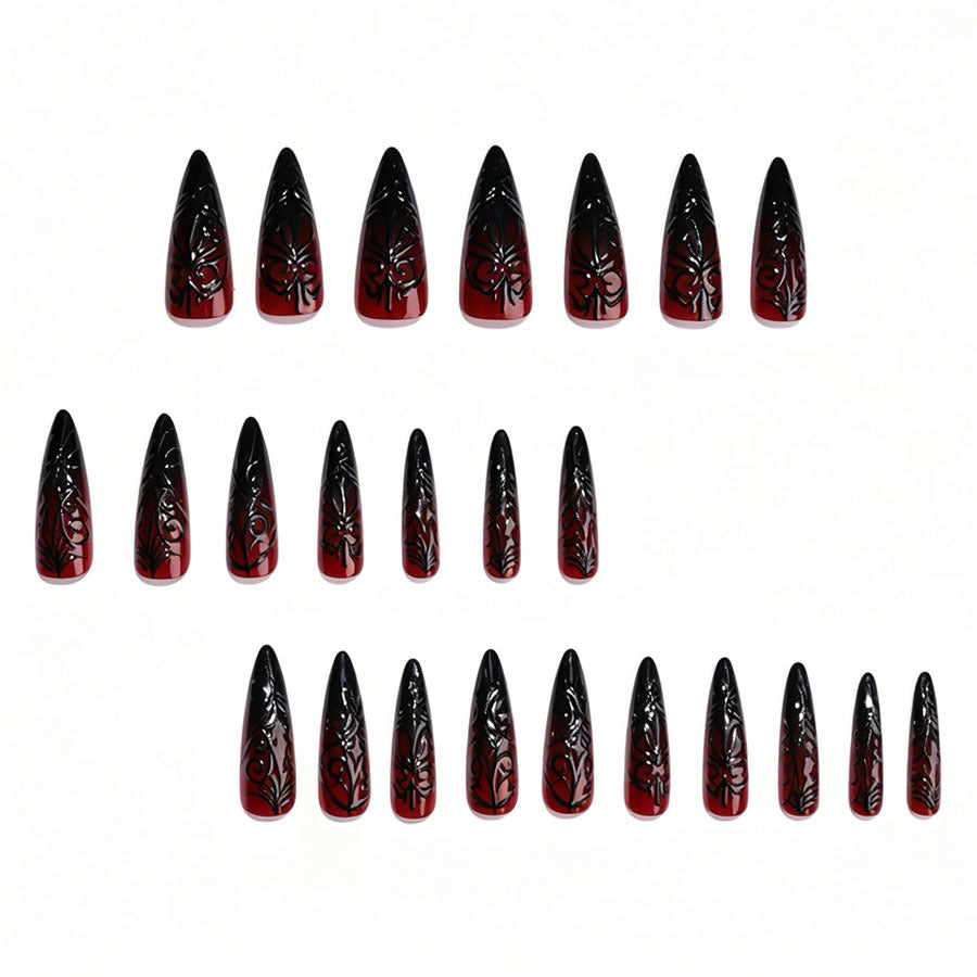 Gothic Stiletto Press-On Nagelkunst Brehn