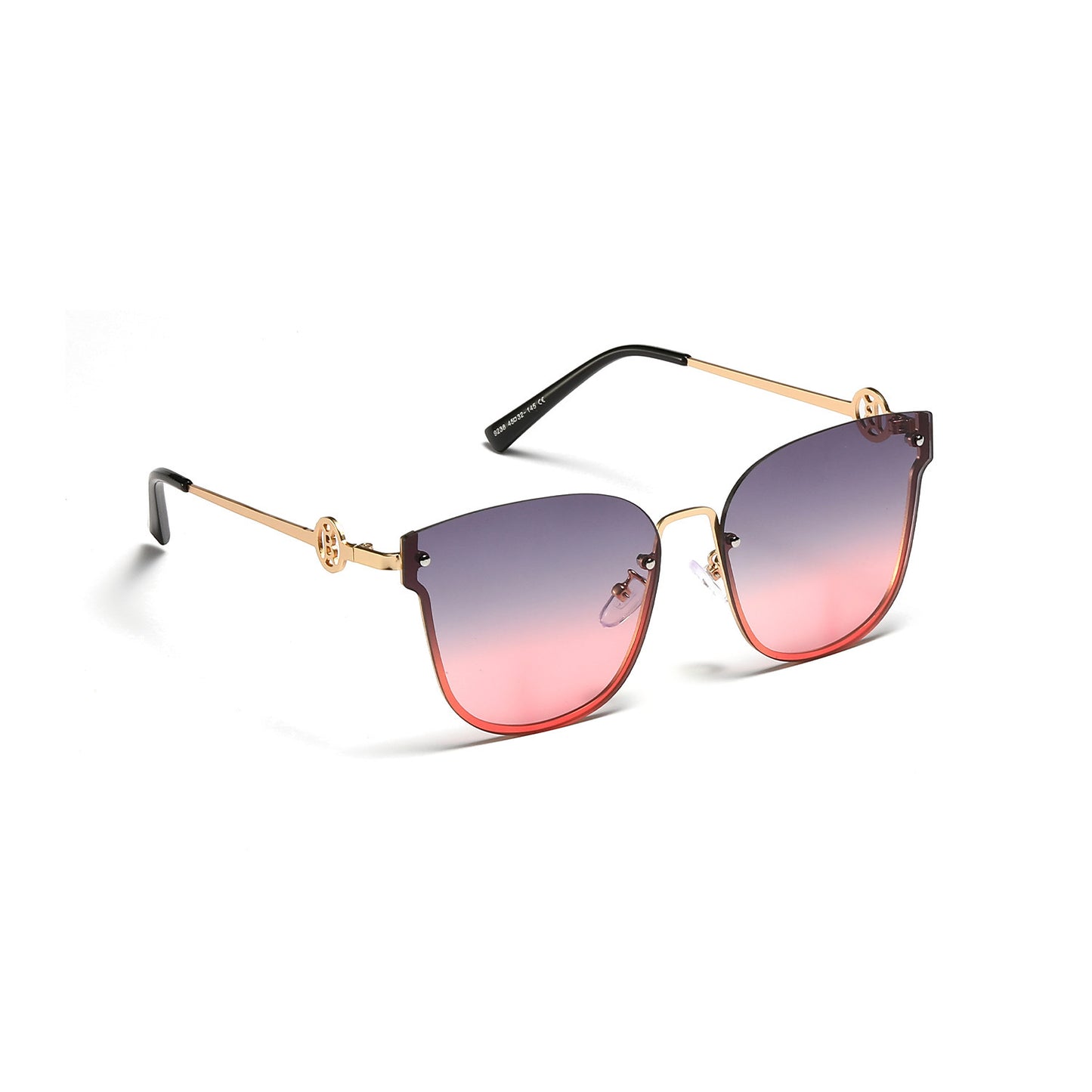 Damen modische oversized Sonnenbrille mit einzigartigem Verlauf Brehn
