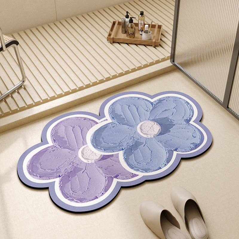 Blumenförmige dekorative Badematte Brehn