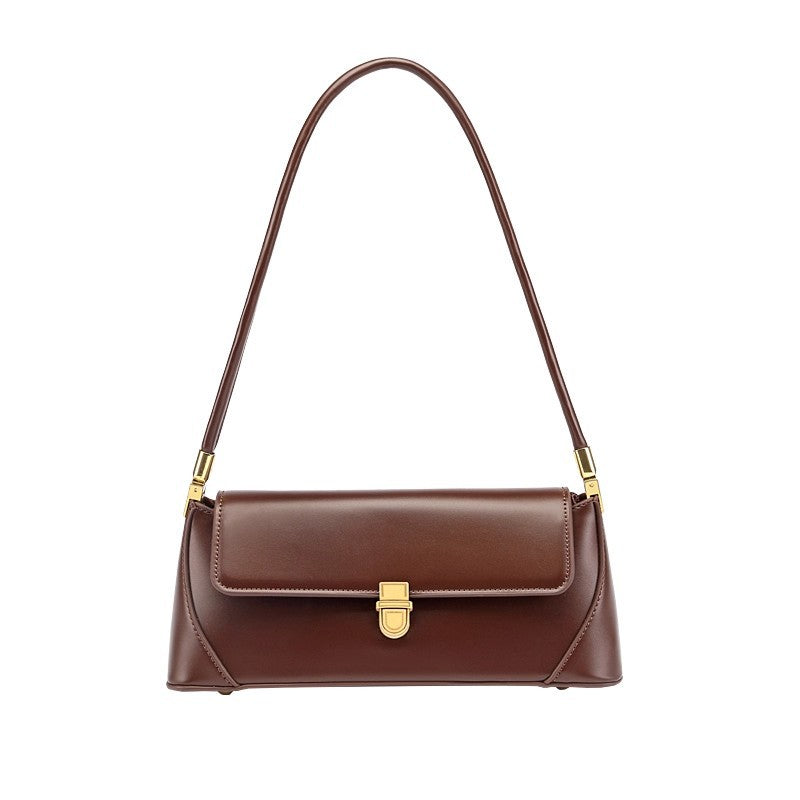 Strukturierte Lederhandtasche Brehn