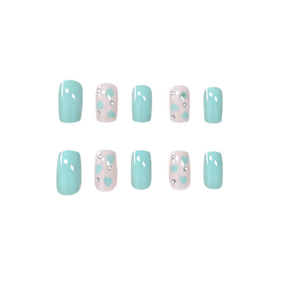 Herz-inspiriertes Nagelkunstdesign Brehn