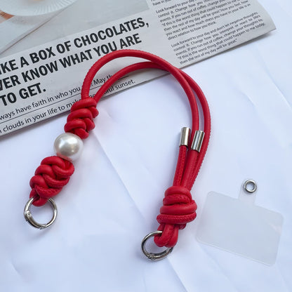 Eleganter geknoteter Leder-Schlüsselanhänger Halter Brehn