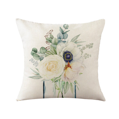 Damen Elegante Kissenhülle mit floralen Motiven Brehn