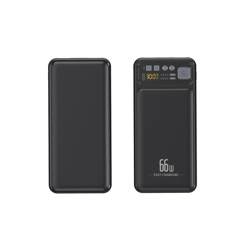Powerbank mit Integriertem Kabelsystem und Digitaler Ladeanzeige Brehn