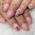 Künstlerisches Florales Press-On Nagelset Brehn