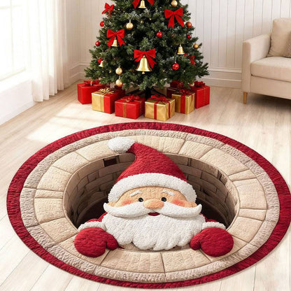 Weihnachts-Themen-Plüsch-Teppich