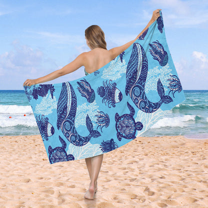 Strandtuch mit kreativem Schildkrötenmuster Brehn