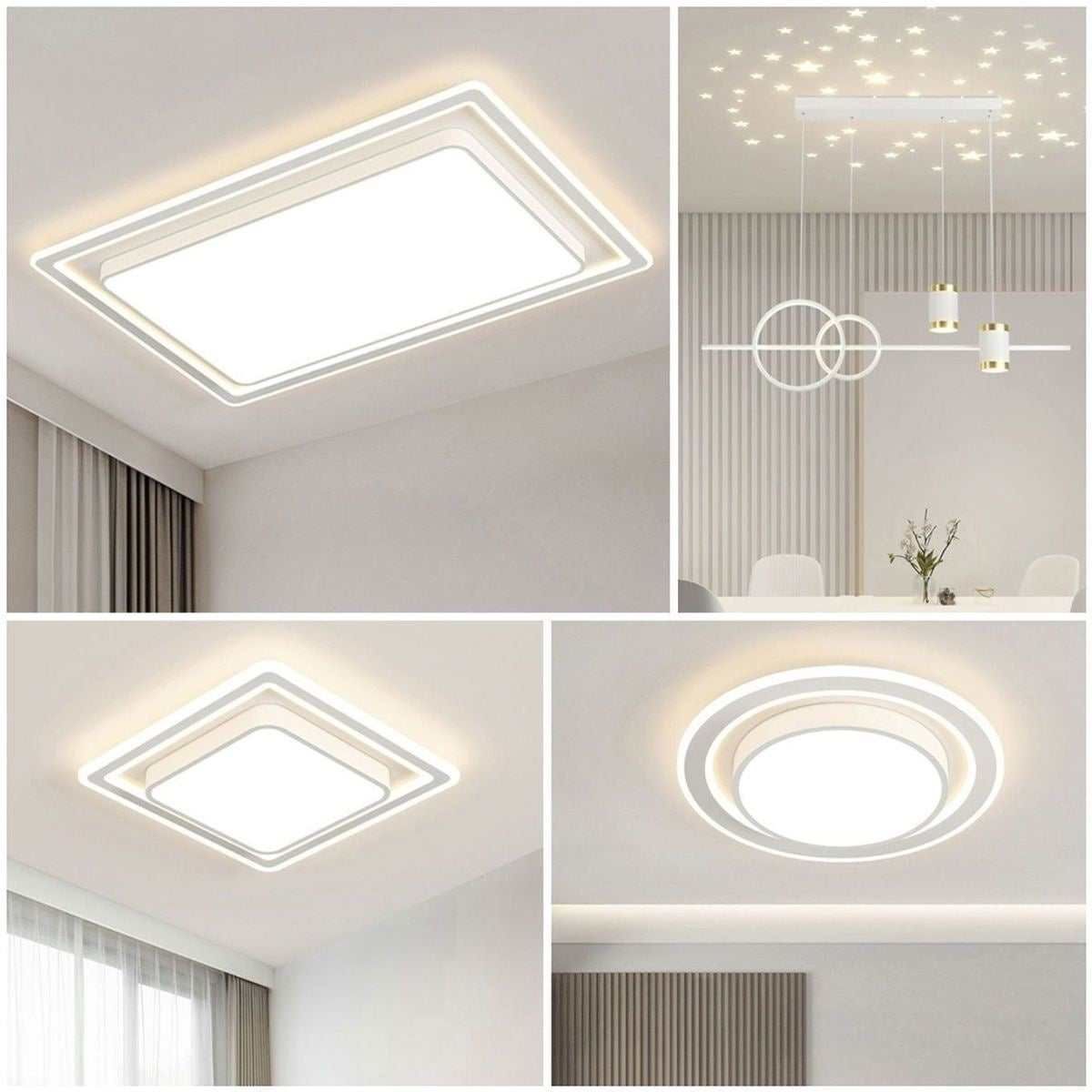 Moderne geometrische LED-Deckenleuchte
