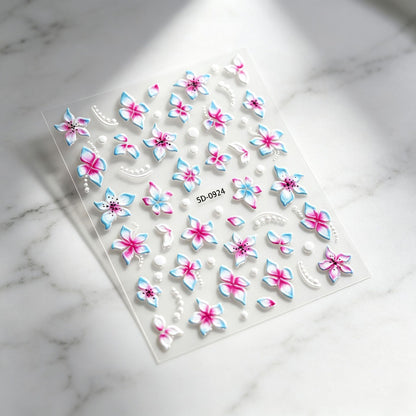 Floral Decorative Nail Art Aufkleber