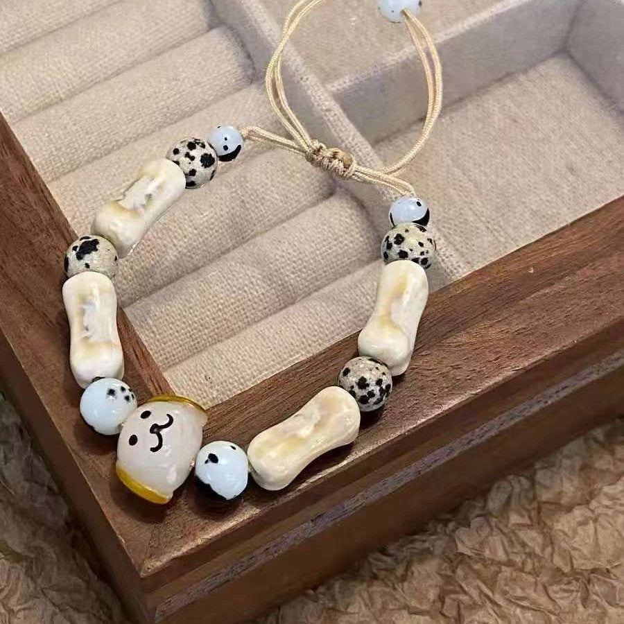 Süße Hundeknochenperlenarmband Brehn