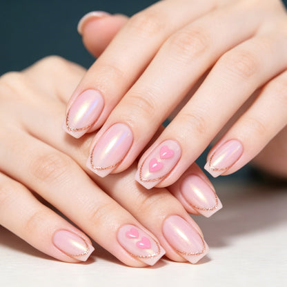 Romantische Herz Nagelkunst Brehn