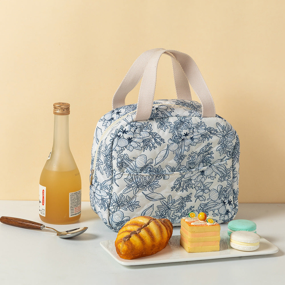 Blumenmuster isolierte Lunch Tasche Brehn