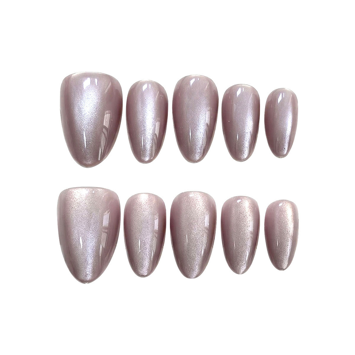 Elegante Glitzer Druck-Nagelset